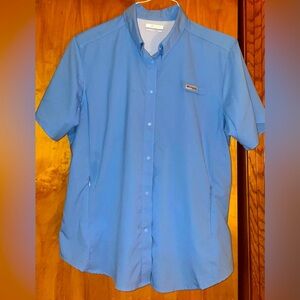 Girl’s PFG Columbia Sleeve Shirt, Size XL, Blue, New, In Perfect Condition.
